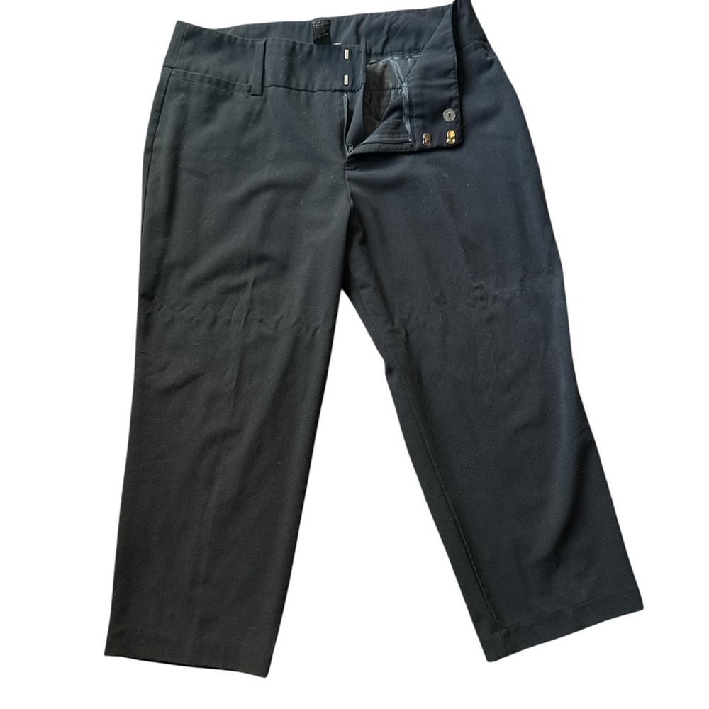 AB Studio Black Dress Pant Capris